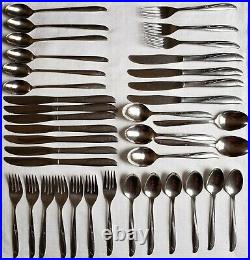 Oneida Community Twin Star Atomic stainless flatware, great condition, 54 piece