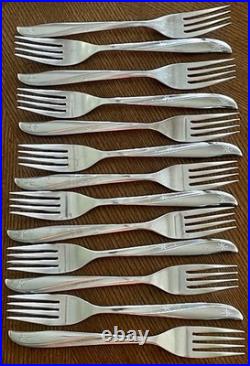 Oneida Community Twin Star Stainless Flatware Lot 110 Pc withSpecialty & Serving
