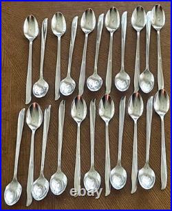Oneida Community Twin Star Stainless Flatware Lot 110 Pc withSpecialty & Serving