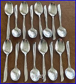 Oneida Community Twin Star Stainless Flatware Lot 110 Pc withSpecialty & Serving