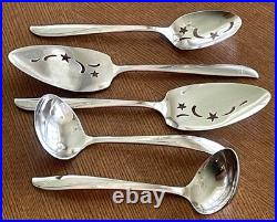 Oneida Community Twin Star Stainless Flatware Lot 110 Pc withSpecialty & Serving
