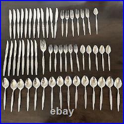 Oneida Community VENETIA Stainless Flatware Serrated Steak Knives Forks Spoons