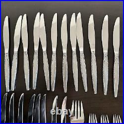 Oneida Community VENETIA Stainless Flatware Serrated Steak Knives Forks Spoons