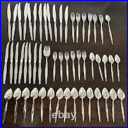 Oneida Community VENETIA Stainless Flatware Serrated Steak Knives Forks Spoons