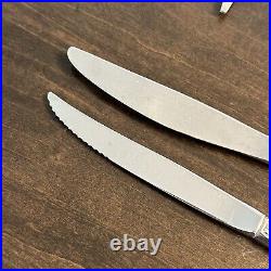 Oneida Community VENETIA Stainless Flatware Serrated Steak Knives Forks Spoons