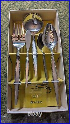 Oneida Community Venetia Stainless Steel Flatware 95 Piece Set NOS New NIB