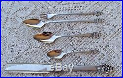 Oneida Community Vinland Stainless Flatware 152 Pc W Serving & Hard To Find Pcs