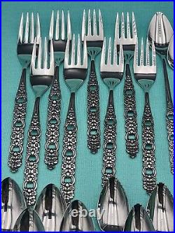 Oneida Community Viola Voila Stainless Flatware 33 Pieces Mixed Lot