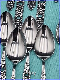 Oneida Community Viola Voila Stainless Flatware 33 Pieces Mixed Lot