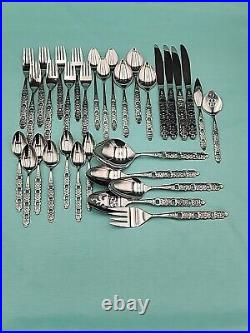 Oneida Community Viola Voila Stainless Flatware 33 Pieces Mixed Lot