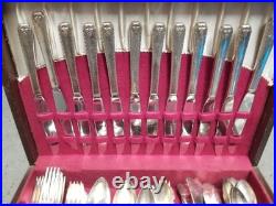 Oneida Community silver plated Stainless Double Acorn Flatware 75+ Piece Set? 