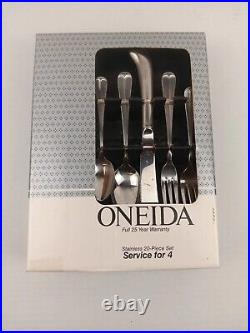 Oneida Compose Community Stainless Flatware Place Setting Service For 4