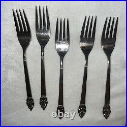 Oneida Craft Deluxe Stainless Vinland 42 Forks Spoons Serving Knives