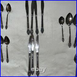 Oneida Craft Deluxe Stainless Vinland 42 Forks Spoons Serving Knives
