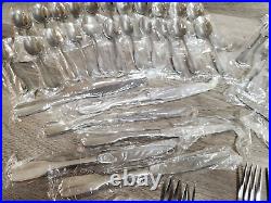 Oneida Cube 18/10 Stainless Satin Gloria Flatware Set Service For 12 66 Pieces