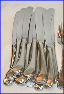 Oneida Cube AMERICAN COLONIAL Stainless Flatware 62 Piece Set Service for 12