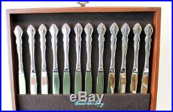 Oneida Cube Dover Glossy Stainless Flatware Set Service for 14 Unused 87 Pieces