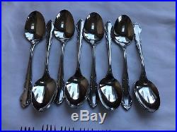 Oneida Cube Mark Dover 18/10 Stainless Flatware 58 Pieces With Serving Pieces