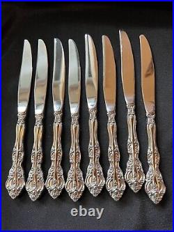 Oneida Cube Michelangelo Stainless 40pc Flatware Lot Forks Knives Spoons