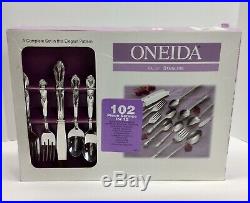 Oneida DAYDREAM Fenway Stainless Wm A Rogers 102pc Service for 12 Flatware NEW