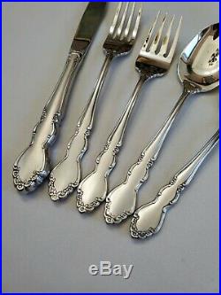 Oneida DOVER Satin 71 Pc Silverware Flatware Set for 12 Serving Pieces Stainless