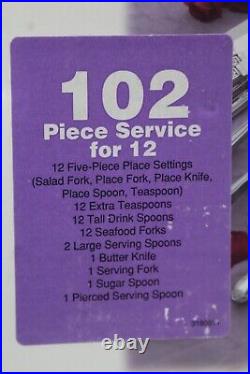 Oneida Daydream-fenway 102 Pc Flatware-silverware-stainless-iced Tea Spoon-forks