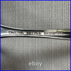 Oneida Deluxe ALEXIS 20 Piece Service for 4 Glossy Stainless Flatware
