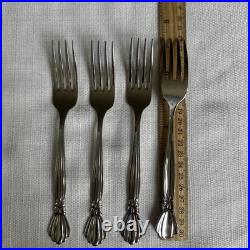 Oneida Deluxe ALEXIS 20 Piece Service for 4 Glossy Stainless Flatware