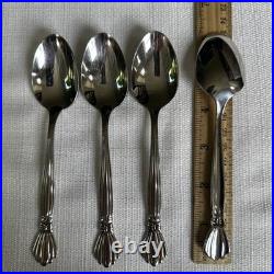 Oneida Deluxe ALEXIS 20 Piece Service for 4 Glossy Stainless Flatware