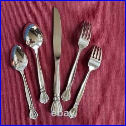 Oneida Deluxe ALEXIS 5 Piece Place Setting Glossy Stainless Flatware Replacement