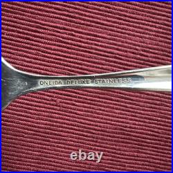 Oneida Deluxe ALEXIS 5 Piece Place Setting Glossy Stainless Flatware Replacement