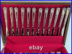 Oneida Deluxe CHERIE 80 Pc Flatware Set Stainless Service for 12