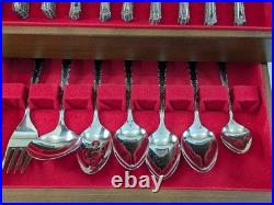 Oneida Deluxe CHERIE 80 Pc Flatware Set Stainless Service for 12