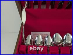 Oneida Deluxe CHERIE 80 Pc Flatware Set Stainless Service for 12 Oneida Deluxe CHERIE 80 Pc Flatware Set Stainless Service for 12