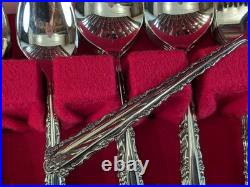 Oneida Deluxe CHERIE 80 Pc Flatware Set Stainless Service for 12