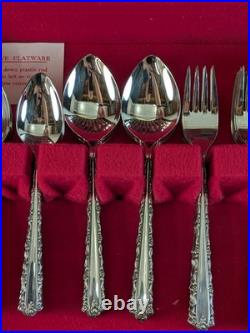 Oneida Deluxe CHERIE 80 Pc Flatware Set Stainless Service for 12