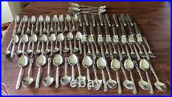 Oneida Deluxe Cherie Stainless Silverware Service For 16 Plus 5 Serving Plus