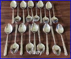 Oneida Deluxe Cherie Stainless Silverware Service For 16 Plus 5 Serving Plus