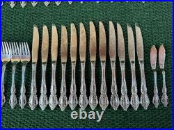 Oneida Deluxe Stainless Flatware Monte Carlo Spoon Fork Knife Serving 72 Pieces