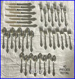 Oneida Deluxe Stainless MONTE CARLO Silverware Set Serving for 8, 40 total