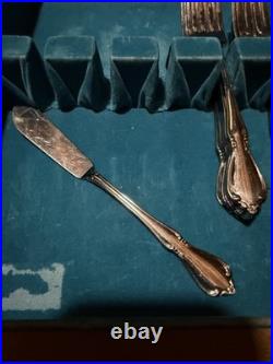 Oneida Deluxe Stainless Replacement Flatware Set with Medium Brown Wooden Case