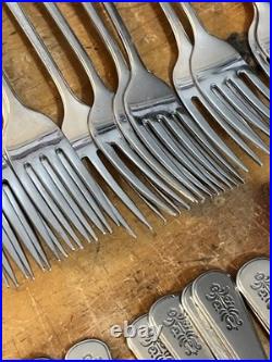 Oneida Deluxe Village Burnished Stainless Flatware Matches Pfaltzgraff 75 Pcs Oneida Deluxe Village Burnished Stainless Flatware Matches Pfaltzgraff 75 Pcs