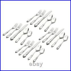 Oneida Dover 20 Piece Flatware Set Elegant Stainless Steel for 4 People