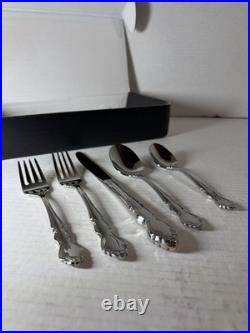 Oneida Dover 45 Piece Flatware Set Elegant Stainless Steel for 8 People