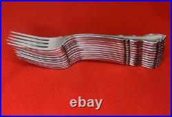Oneida Dover Dinner Forks Heirloom Cube Stainless Flatware Silverware Set Of 12
