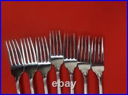 Oneida Dover Dinner Forks Heirloom Cube Stainless Flatware Silverware Set Of 12 Oneida Dover Dinner Forks Heirloom Cube Stainless Flatware Silverware Set Of 12