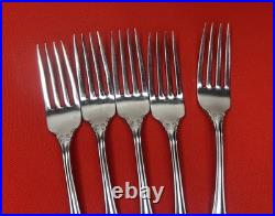 Oneida Dover Dinner Forks Heirloom Cube Stainless Flatware Silverware Set Of 12