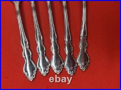 Oneida Dover Dinner Forks Heirloom Cube Stainless Flatware Silverware Set Of 12