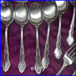 Oneida Dover Knives Forks Spoons Stainless USA 30 Glossy Pieces