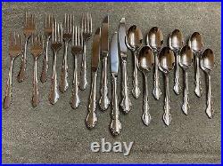 Oneida Dover stainless steel cube flatware 20 pieces